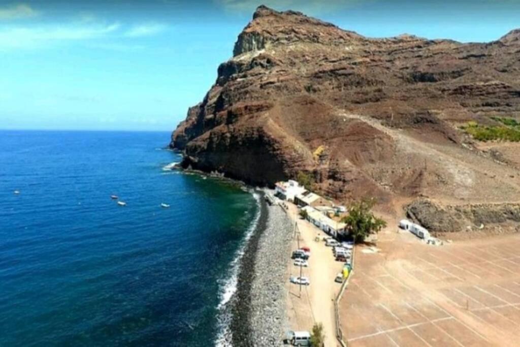 Casa Costera Playa De Tasarte Villa San Nicolás Exteriör bild
