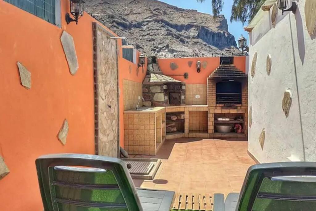 Casa Costera Playa De Tasarte Villa San Nicolás Exteriör bild