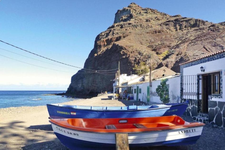 Casa Costera Playa De Tasarte Villa San Nicolás Exteriör bild