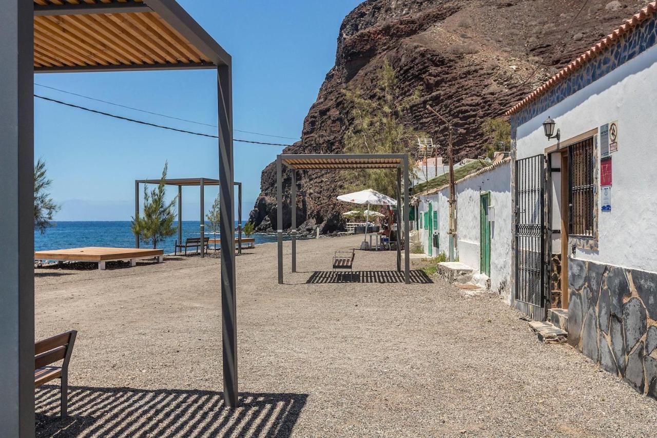 Casa Costera Playa De Tasarte Villa San Nicolás Exteriör bild