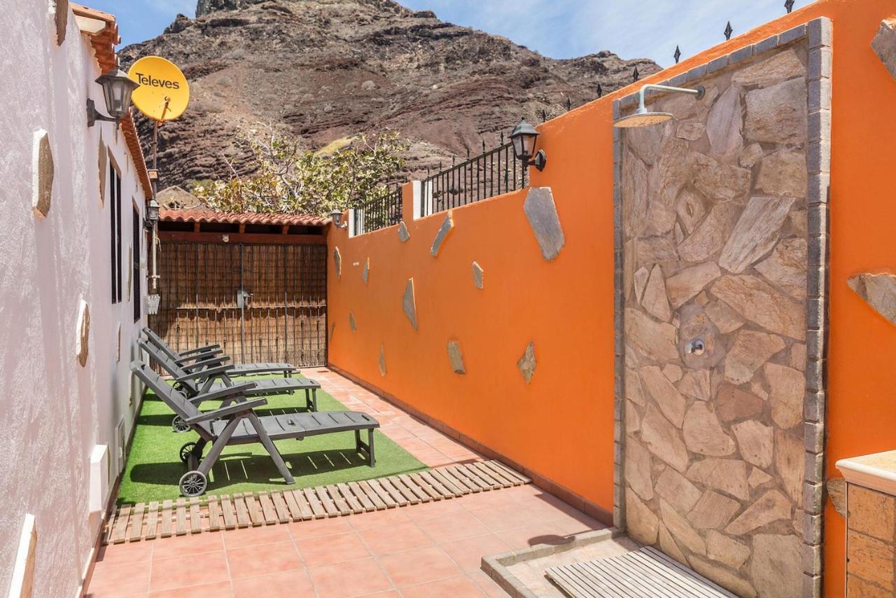 Casa Costera Playa De Tasarte Villa San Nicolás Exteriör bild